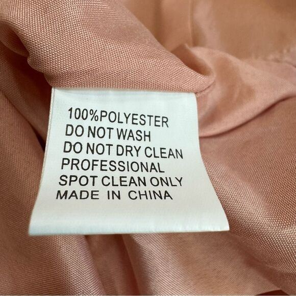 Ieena MacDuggal 49030 Gown Size 4 Pleated Plunge Neck‎ Rose Gold - Picture 13 of 16